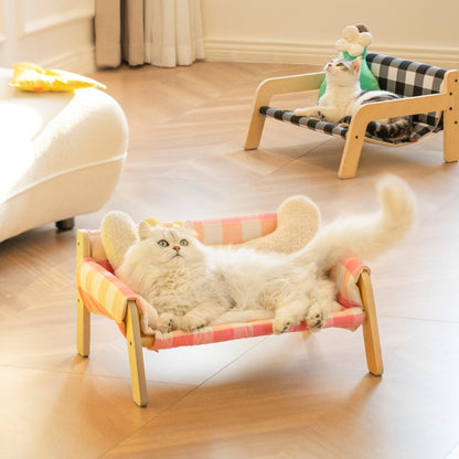 wooden pet bed dog house disassembled washable kennel UK Happy Furry