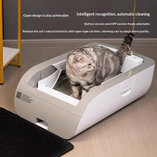 deodorising semi enclosed open cat litter box UK Happy Furry