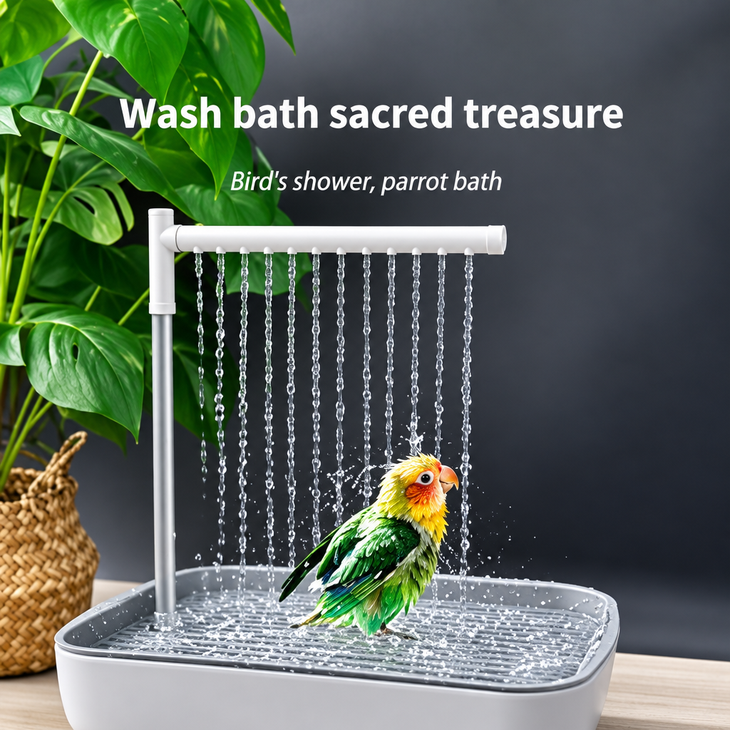 automatic parrot bird bath tub USB electric circulating water shower fountain UK Happy Furry
