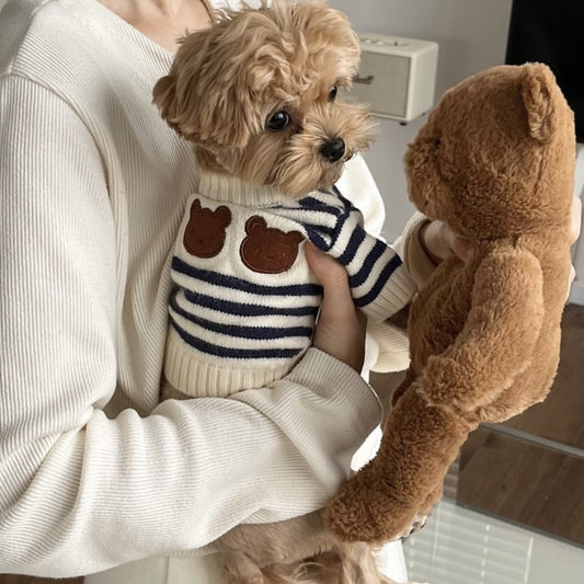 Korean warm knitted pet sweater autumn winter dog cat UK Happy Furry
