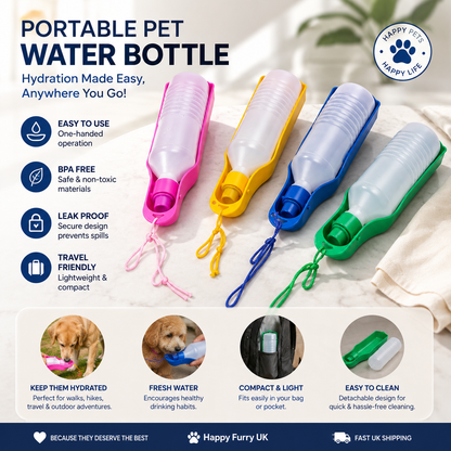 500L Pet Water Bottle Travel Sports Drinking Water Outdoor Drinking Water Bottle Drinking Water Bottle