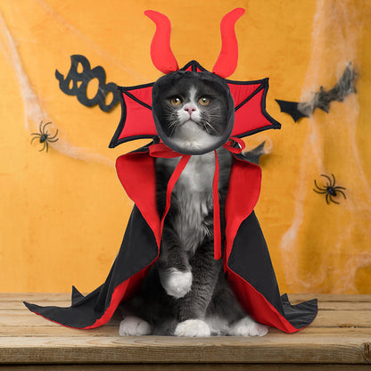 halloween pet vampire cloak hat holiday suit dog cat UK Happy Furry