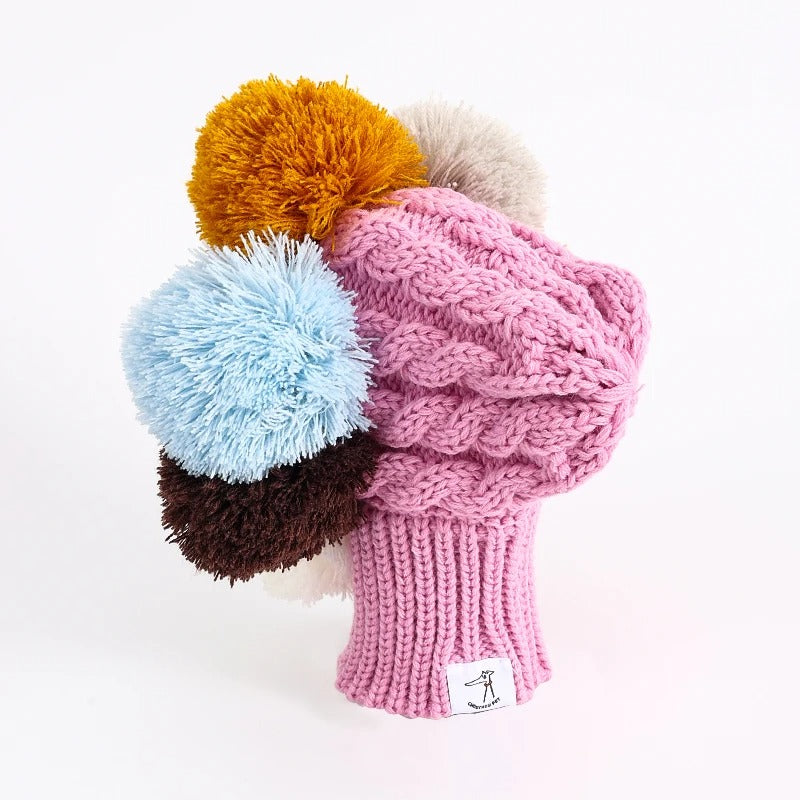 Italian Greyhound Hat Whipple Knitted Bead Cute Dog Winter Dog Hat