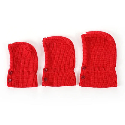 Soft Knit Dog Balaclava Hat Warm Turtleneck Hood Scarf for Italian Greyhound Whippet Windproof Pet Winter Neck Warmer