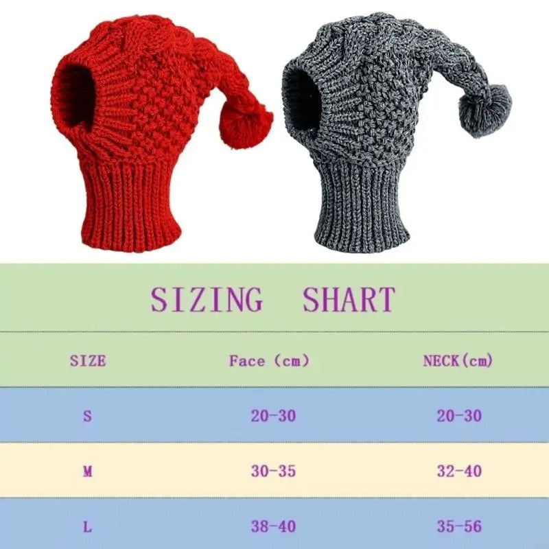 Pair of Fashion Dog Knitted Cap With Comfortable Wear Stretchy Pullover Hat For Whippets Italian Greyhounds Indoor Outdoor Use B03E