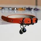 Adjustable PU Leather Cat Collar - Durable, Stylish Pet Collar with Metal Buckle   | FREE SIPPING