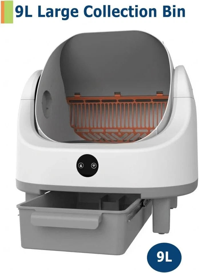 Automatic Self-Cleaning Large Cat Litter Box with APP Control for Multiple Cats