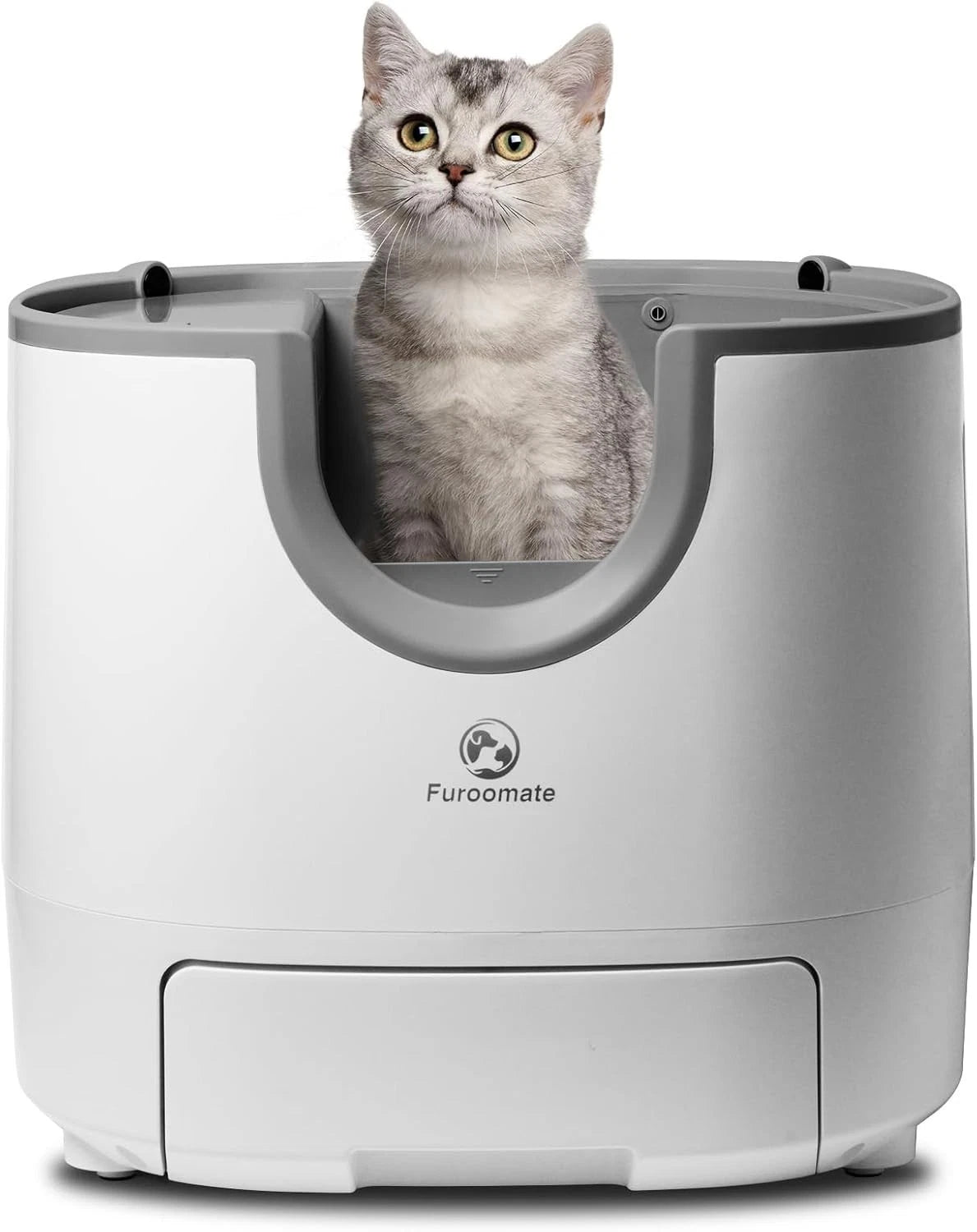 self cleaning open top automatic cat litter box easy maintenance UK Happy Furry