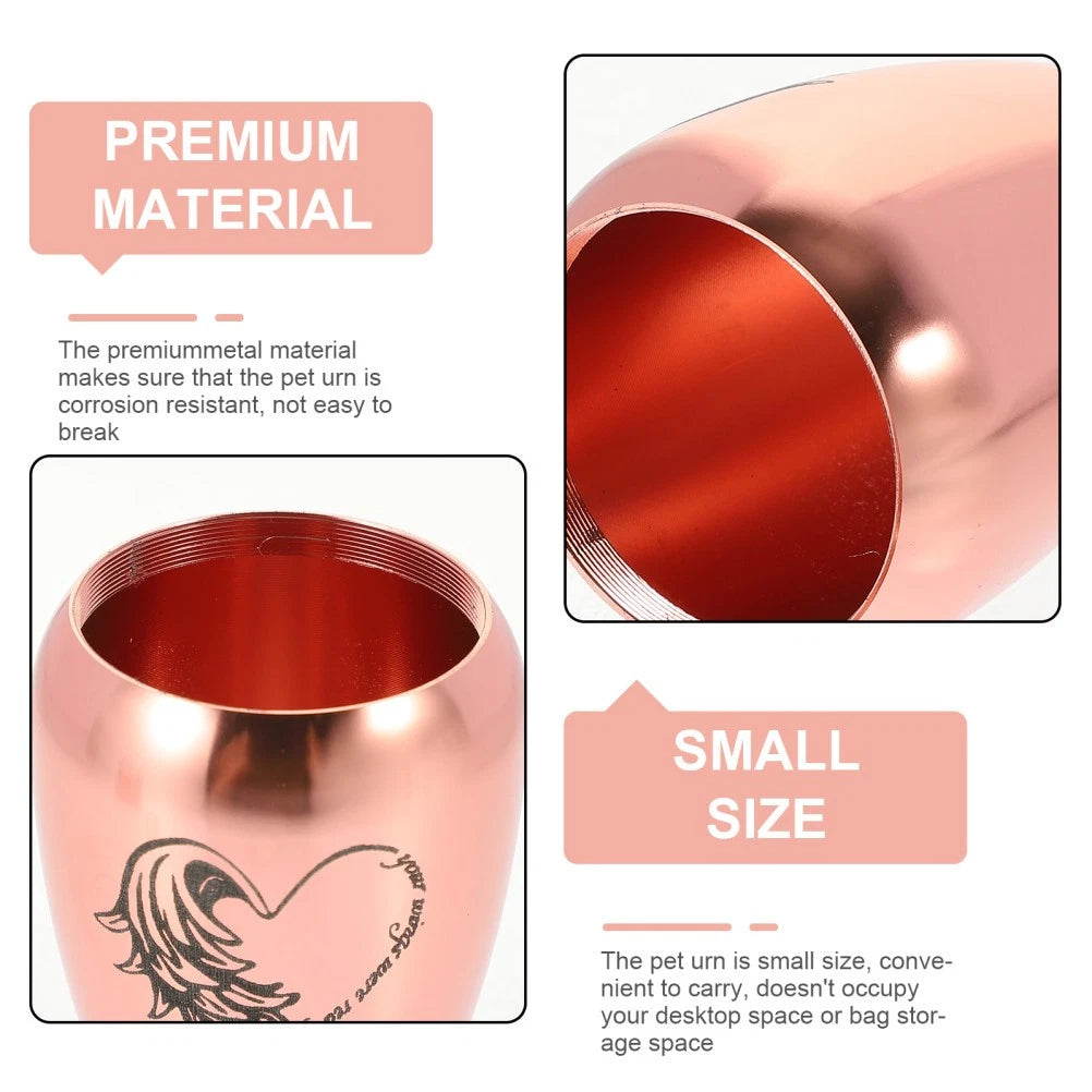 Dog Ashes Box Pet Urns for Cats Stainless Steel Cremation Memorial