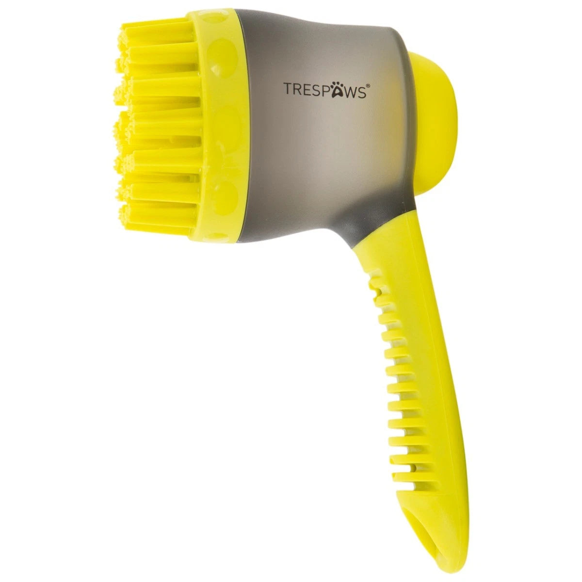 dusty trespaws dog grooming brush shampoo dispenser lime UK Happy Furry
