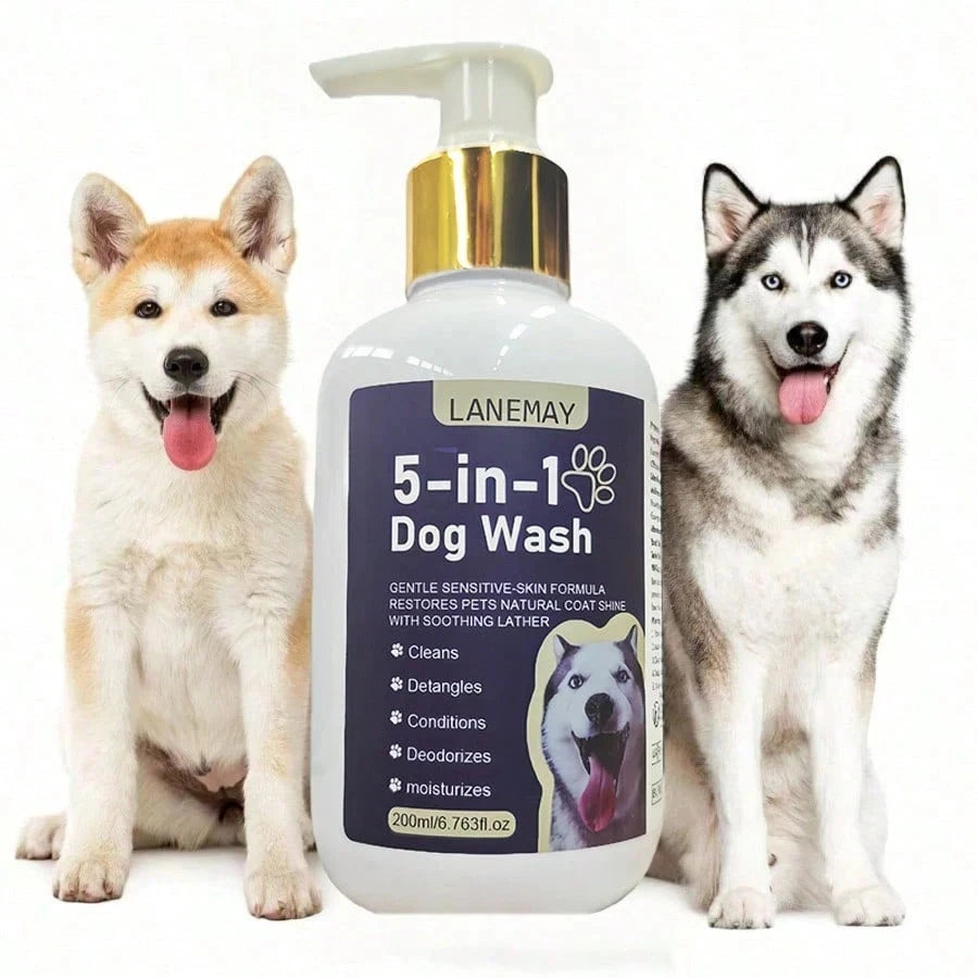 pet shampoo 200ml dog cleaning odor removal deep moisturizing UK Happy Furry