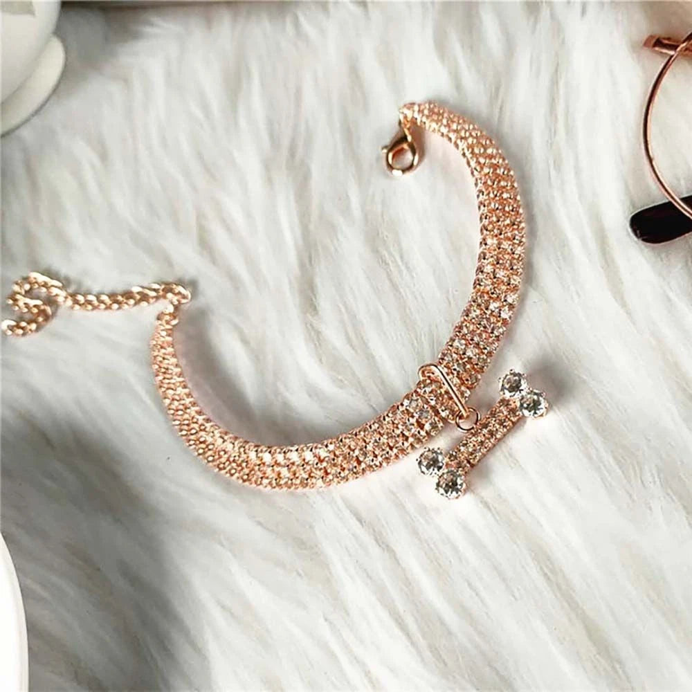Dog Chain Necklace Collar │ Puppy & Cat Pet Jewelry Accessories │ Happy Furry UK