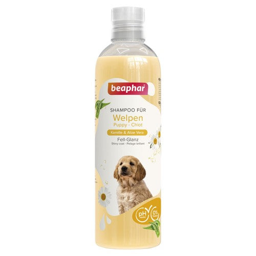 beaphar puppy camomile aloe vera shampoo 6x250ml UK Happy Furry