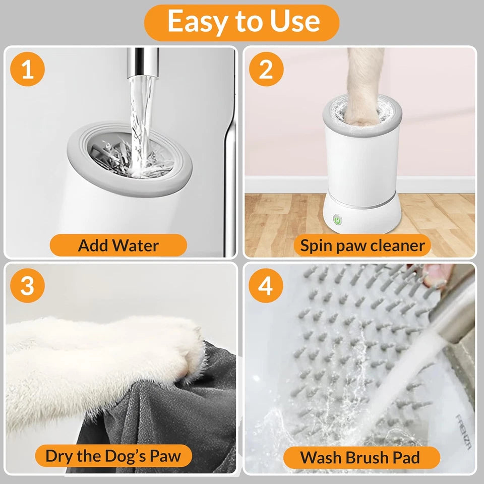Automatic Pet Paw Cleaner for Dogs - Portable Electric Foot Wash Cup with Soft   | FREE SHIPPING