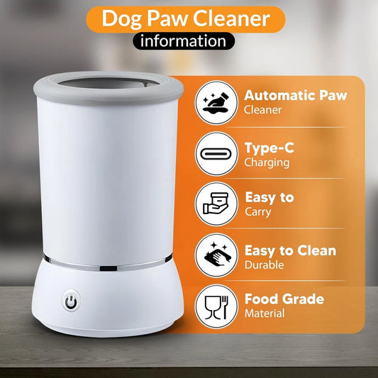 automatic pet paw cleaner dogs portable electric foot wash cup UK Happy Furry