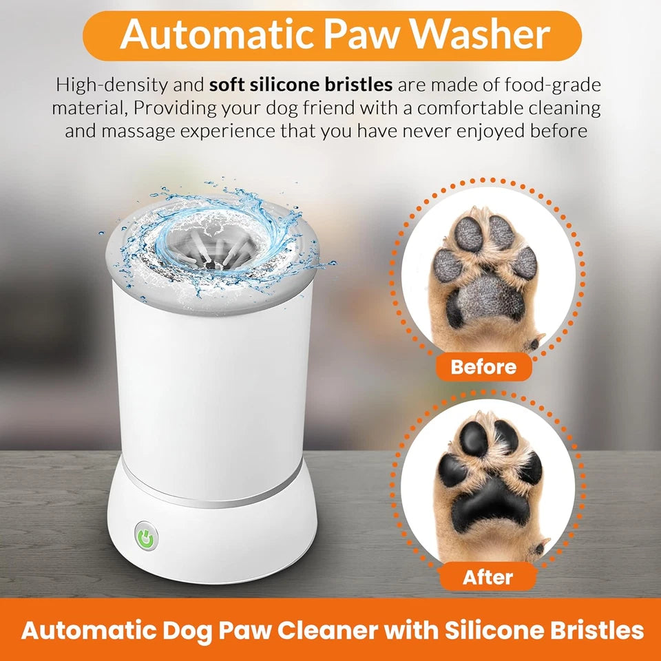Automatic Pet Paw Cleaner for Dogs - Portable Electric Foot Wash Cup with Soft   | FREE SHIPPING