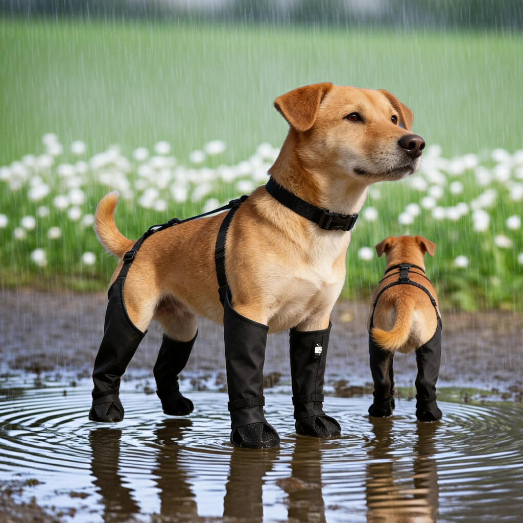 Adjustable Pet Rain Boots, Non-slip Breathable Dog Shoes with Safety Buckles for Paw Protection, Lightweight and Easy to Wear   |FREE SHIPPING