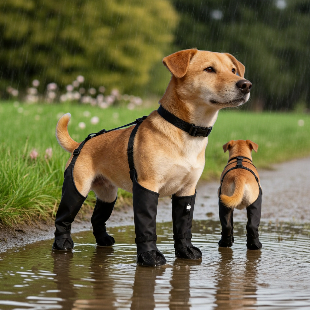 Adjustable Pet Rain Boots, Non-slip Breathable Dog Shoes with Safety Buckles for Paw Protection, Lightweight and Easy to Wear   |FREE SHIPPING
