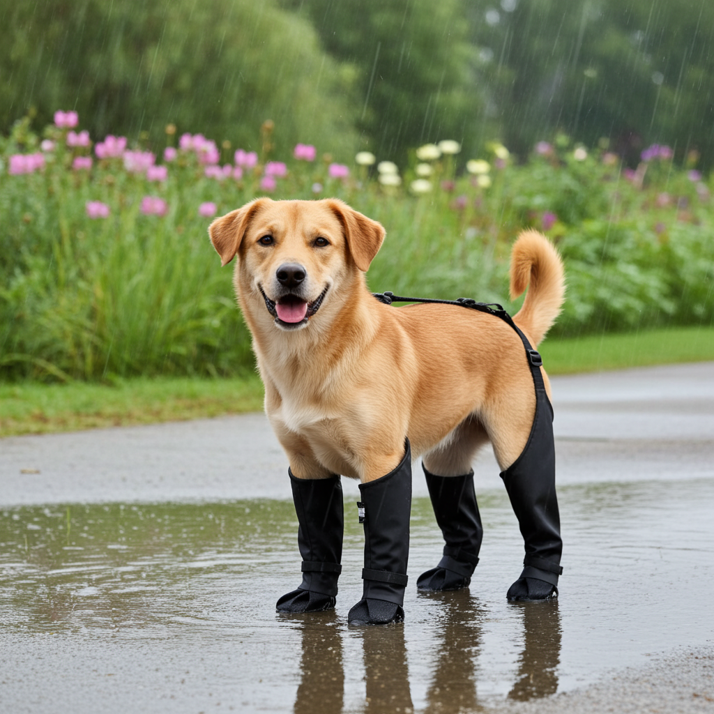 Adjustable Pet Rain Boots, Non-slip Breathable Dog Shoes with Safety Buckles for Paw Protection, Lightweight and Easy to Wear   |FREE SHIPPING